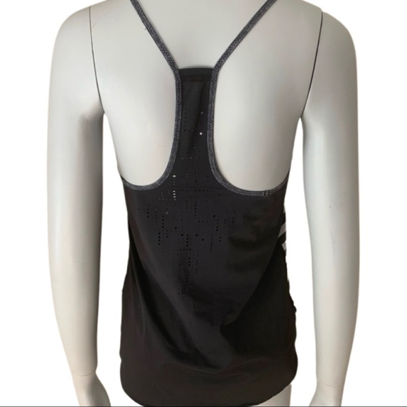 LULULEMON Water Bound Singlet Tank Top Apex Stripe Printed Black Dune Workout - Picture 8 of 15